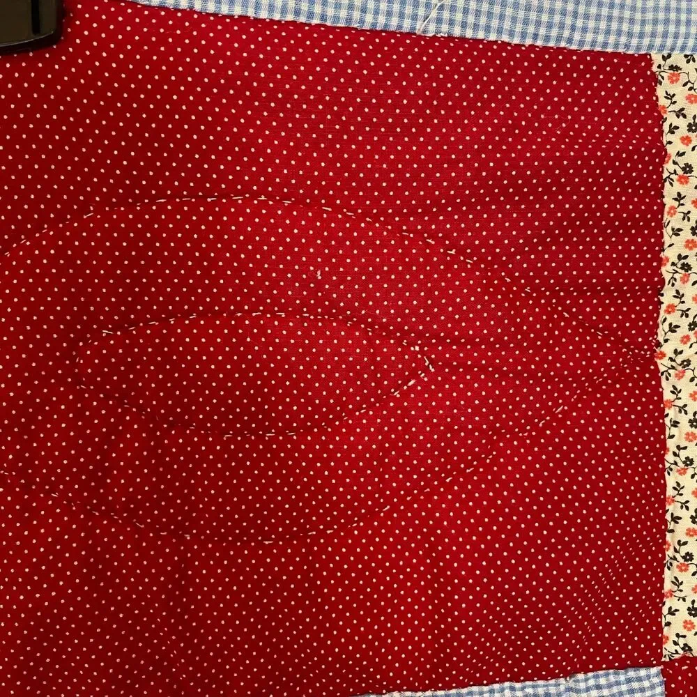 Handmade Pieced Appliqued Lightweight Quilt Boy Fishing Hearts 43